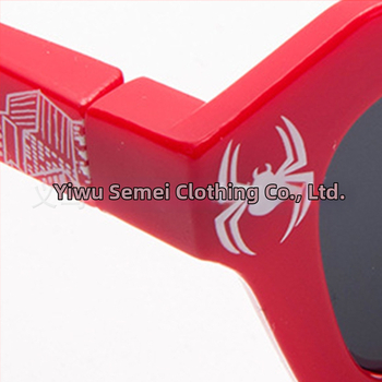 Παιδικά γυαλιά ηλίου με εκτύπωση αράχνης, UV400, πλήρους πλαισίου, φακοί AC, σκελετός PC