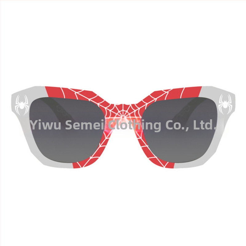 Παιδικά γυαλιά ηλίου με εκτύπωση αράχνης, UV400, πλήρους πλαισίου, φακοί AC, σκελετός PC