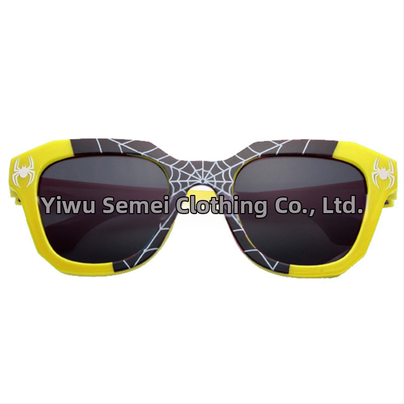 Παιδικά γυαλιά ηλίου με εκτύπωση αράχνης, UV400, πλήρους πλαισίου, φακοί AC, σκελετός PC