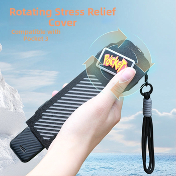 kipye Carcasă de protecție cu capac rotativ pentru DJI Pocket 3 — accesoriu pentru husă corp cameră; Brand kipye; Compatibil cu DJI Pocket 3