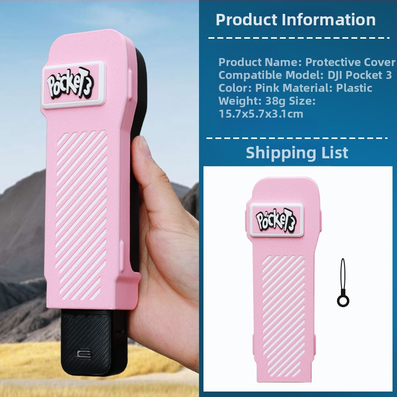 kipye Carcasă de protecție cu capac rotativ pentru DJI Pocket 3 — accesoriu pentru husă corp cameră; Brand kipye; Compatibil cu DJI Pocket 3