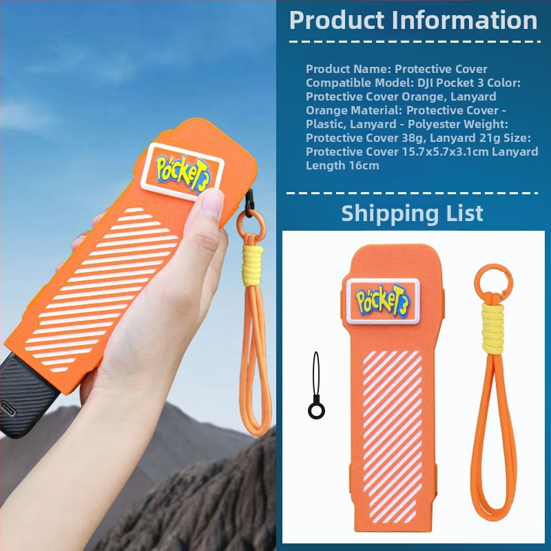 kipye Carcasă de protecție cu capac rotativ pentru DJI Pocket 3 — accesoriu pentru husă corp cameră; Brand kipye; Compatibil cu DJI Pocket 3