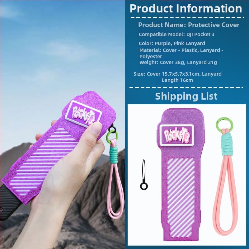 kipye Carcasă de protecție cu capac rotativ pentru DJI Pocket 3 — accesoriu pentru husă corp cameră; Brand kipye; Compatibil cu DJI Pocket 3