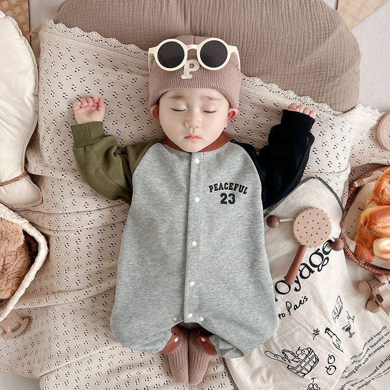 Бебешки гащеризон-ромпер с качулка - Corduroy, Rabbit Fur 95%+, дълги ръкави, пролет (Качулка, Новородени, Пролет, Тънък, Rabbit Fur 95%)