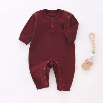 Гащеризон за бебета и малки деца, дълъг ръкав, унисекс, полиестерова материя, скрито закопчаване, подходящ за зима и есен