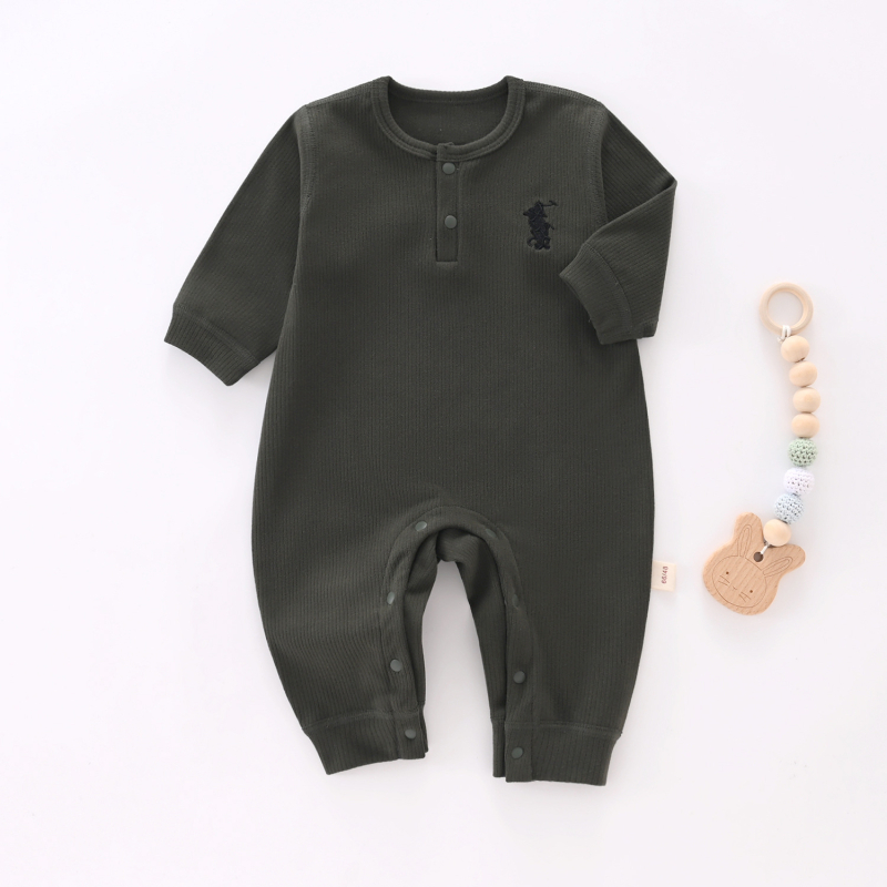 Гащеризон за бебета и малки деца, дълъг ръкав, унисекс, полиестерова материя, скрито закопчаване, подходящ за зима и есен