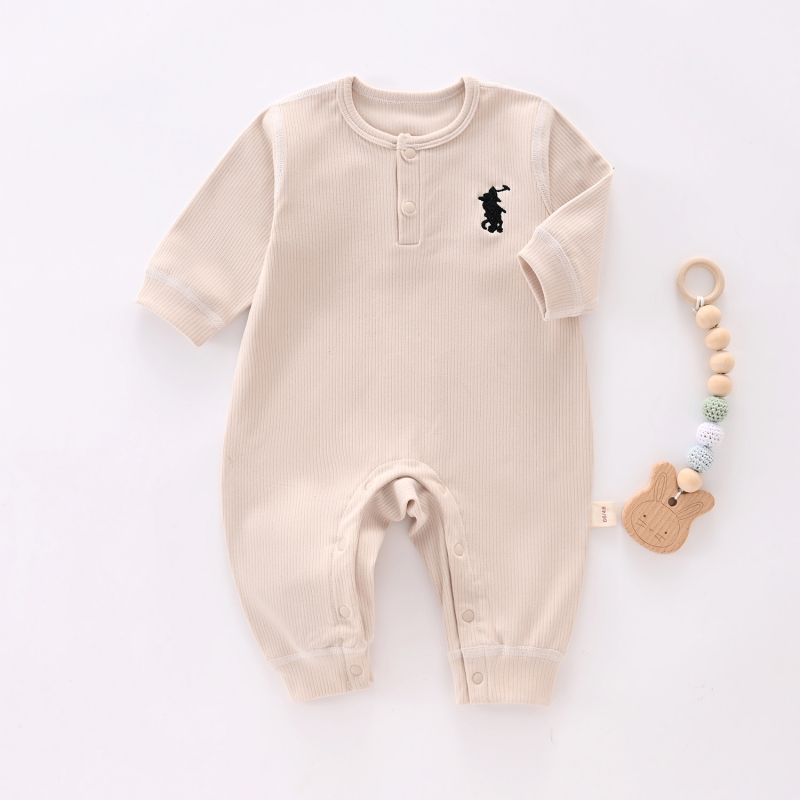 Гащеризон за бебета и малки деца, дълъг ръкав, унисекс, полиестерова материя, скрито закопчаване, подходящ за зима и есен