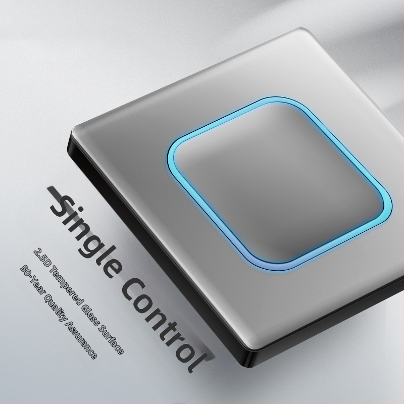 Priză USB ascunsă cu întrerupător din sticlă temperată, tip 86, LED, montaj 60x60 mm, contacte din bronz tin-fosfor