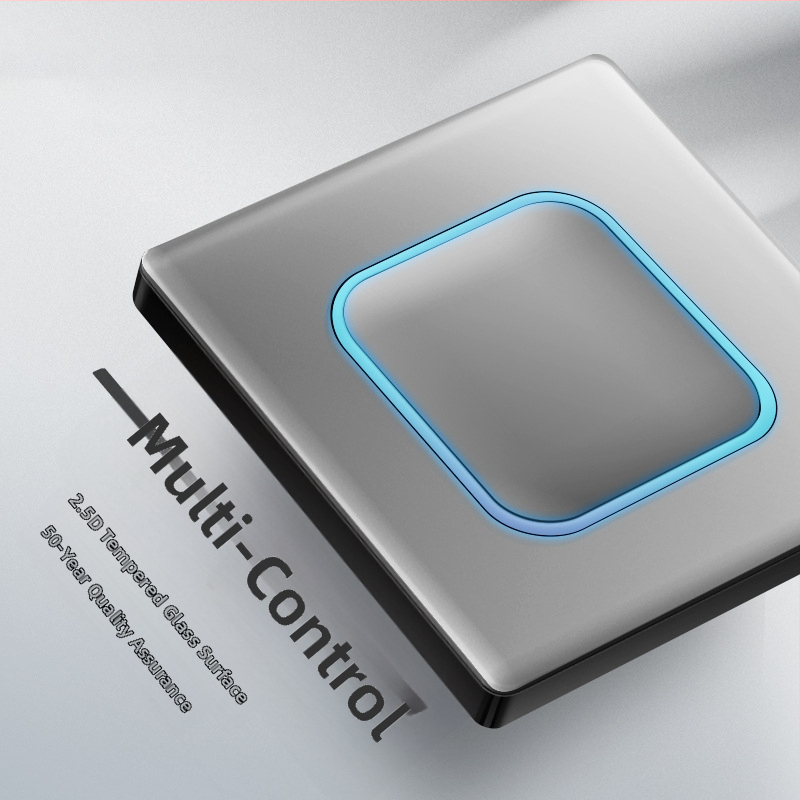 Priză USB ascunsă cu întrerupător din sticlă temperată, tip 86, LED, montaj 60x60 mm, contacte din bronz tin-fosfor