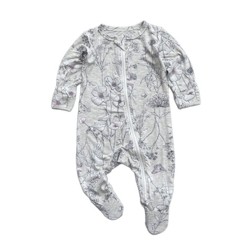 Бебешки гащеризон с цип, тънък плат от бамбукови влакна (95% бамбук, 5% спандекс; дълги ръкави; за деца 1–3 години (80–100 cm))