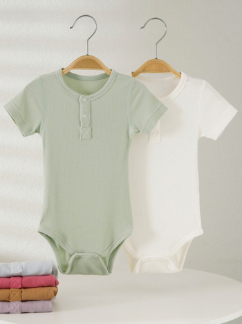 Light Bear Bebin Ljetni Modal Romper, kratki rukavi, preko glave, novorođenčad, unisex (0–1 godina)