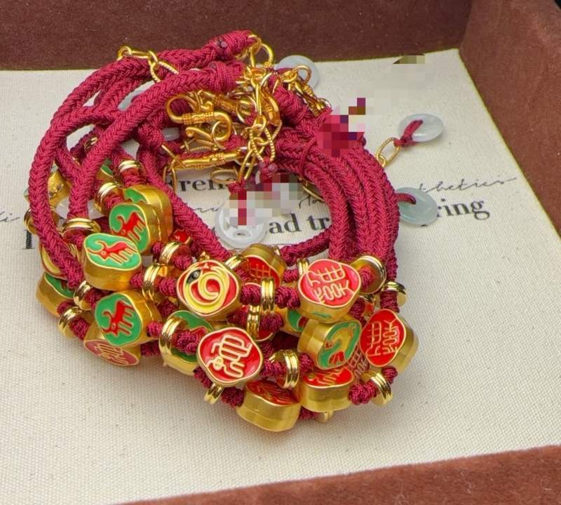 Браслет от медна сплав, ръчно изработени мъниста, унисекс, оригинален дизайн, подходящ за подарък по повод годишнина