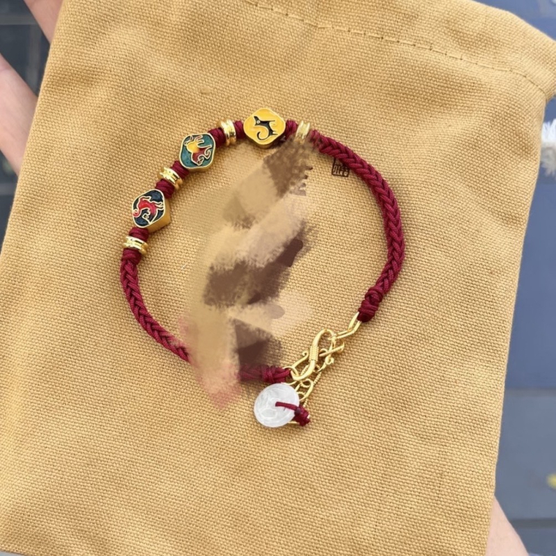 Браслет от медна сплав, ръчно изработени мъниста, унисекс, оригинален дизайн, подходящ за подарък по повод годишнина