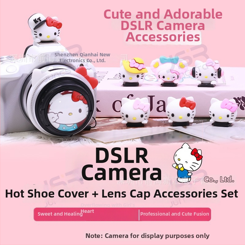 JUNESTAR Universālais karstā kurpītes vāciņš un objektīva vāciņš bezspogu fotoaparātam - modelis: objekīvā vāciņš / karstā kurpītes vāciņš - OEM apstrāde - uzsākts 2025/04