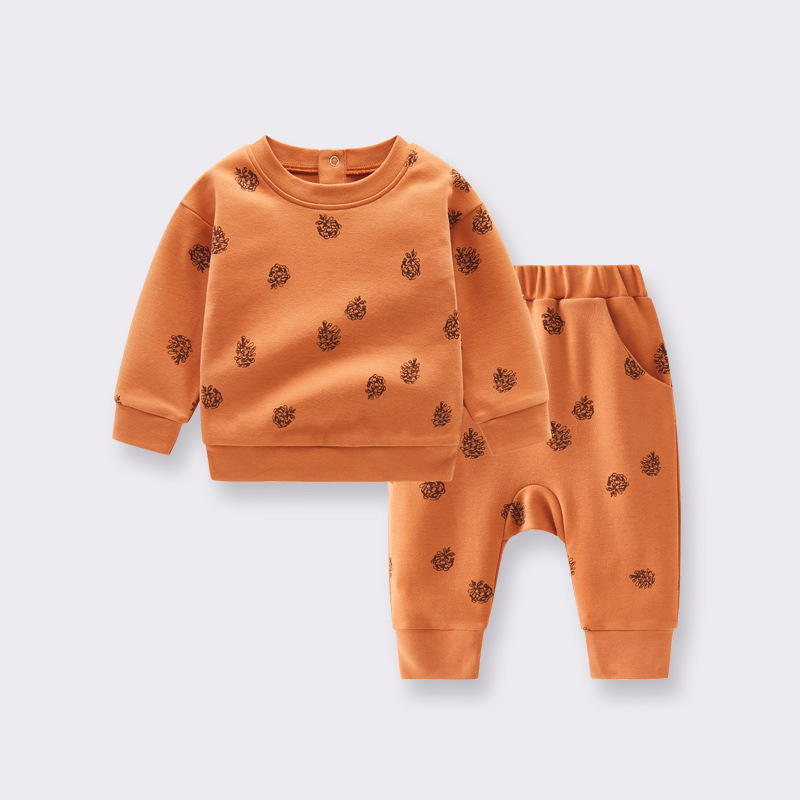 Pamuk novorođenčki kombinezon s nogavicama, prednji zip, dugi rukav, unisex, jesen-zima