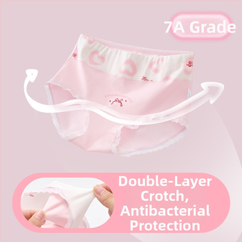 Meitenēm paredzētas kokvilnas biksītes ar augstu jostu, 95% kokvilna, klase A