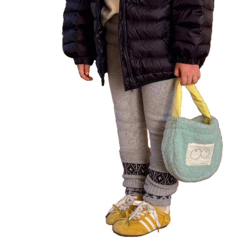Dječje tajice s flis podstavom, 90% pamuk, srednji pojas, meka obrada, zima/jesen