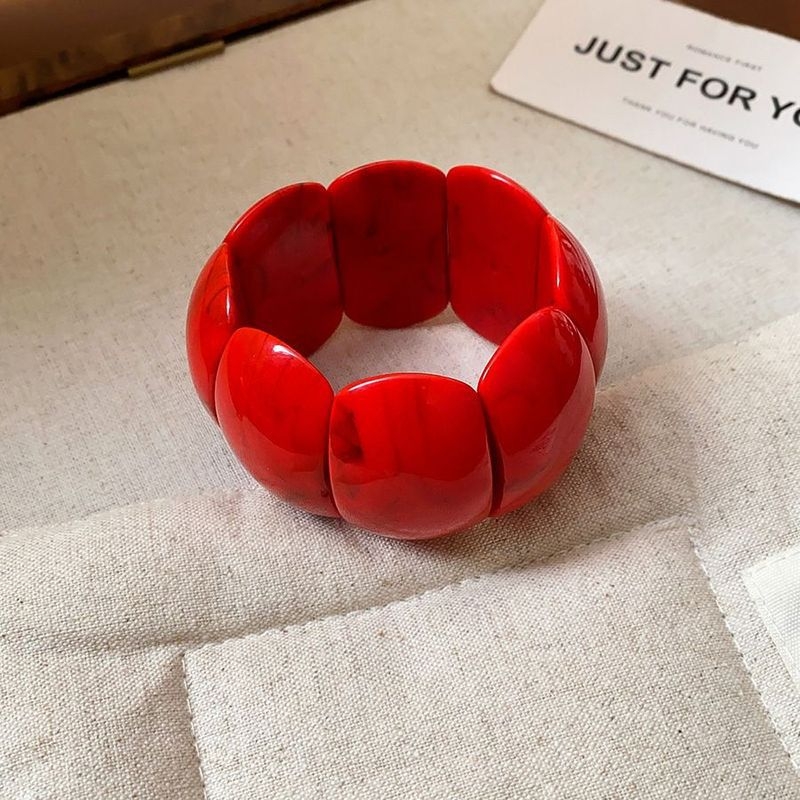 Kézzel készített akril karkötő geometriai négyzet mintával, nőknek, divatos városi stílus