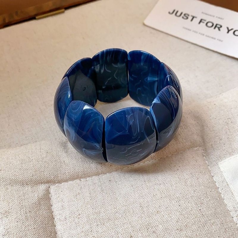 Kézzel készített akril karkötő geometriai négyzet mintával, nőknek, divatos városi stílus