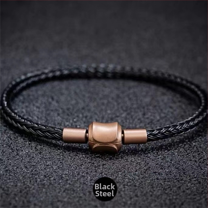 Титановата стомана Унисекс Геометрична гривна | Оригинален дизайн