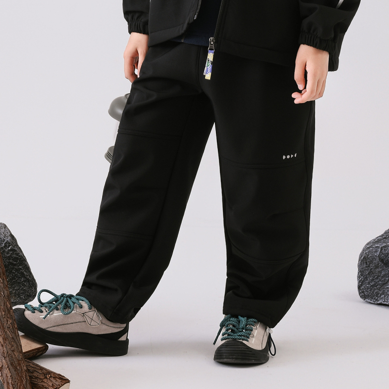 Dječje softshell hlače s fleece podstavom, dvostruko slojne, trostruka zaštita, najlon tkanina, visoki struk, unisex, za zimu, jesen i proljeće