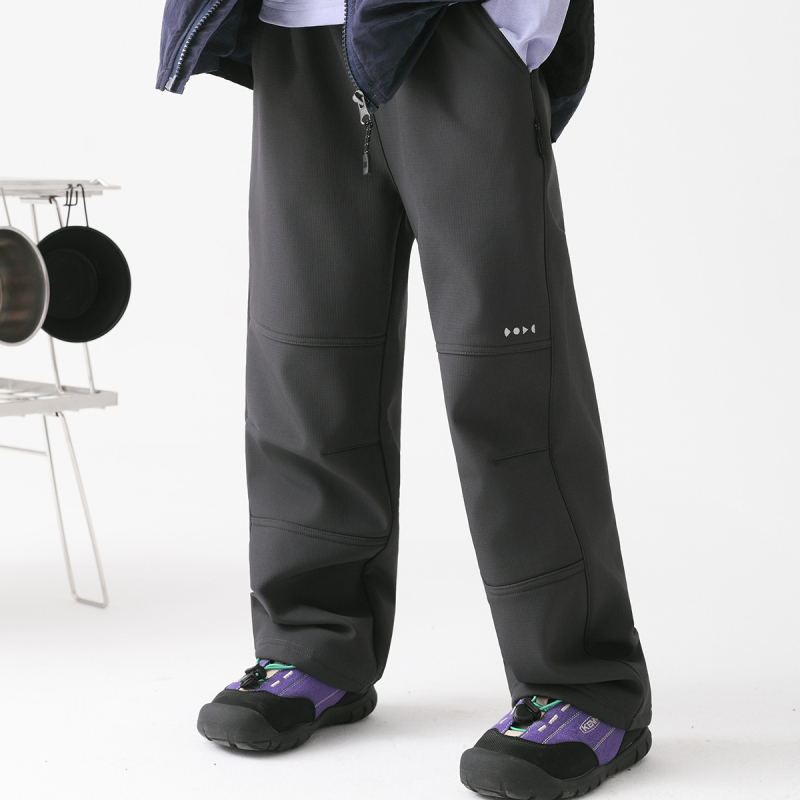 Dječje softshell hlače s fleece podstavom, dvostruko slojne, trostruka zaštita, najlon tkanina, visoki struk, unisex, za zimu, jesen i proljeće
