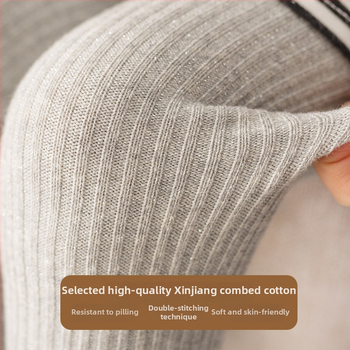 Bērnu zeķtītes ar spīdīgu loku, korejiešu stilā, kokvilna 79%, vidējais viduklis, vecums 3–8 gadi