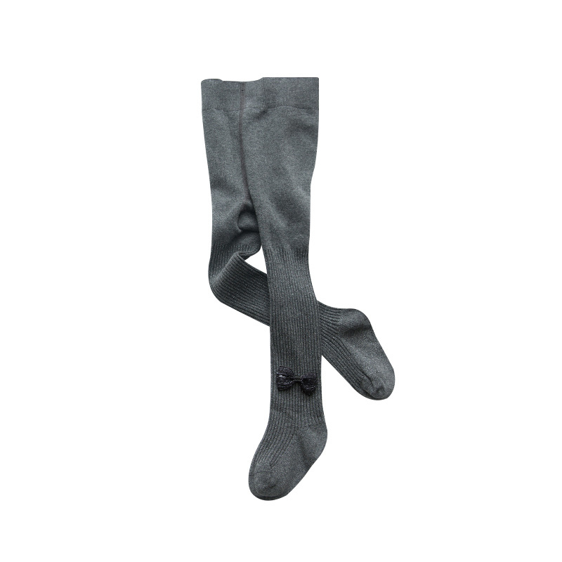 Bērnu zeķtītes ar spīdīgu loku, korejiešu stilā, kokvilna 79%, vidējais viduklis, vecums 3–8 gadi