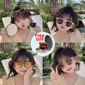 Διπλωτά παιδικά γυαλιά ηλίου με UV προστασία για αγόρια και κορίτσια (Σετ φακών; Φακοί από ρητίνη; Σκελετός: TR+μέταλλο, ρητίνη; Ιδιαίτερα διαμορφωμένος καθρεπτης; Προστασία UV: Κατηγορία 2)