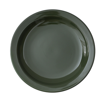 Yayu plosnati porcelanski tanjur – okruglog oblika, pogodan za mikrovalnu, s otisnutim logom