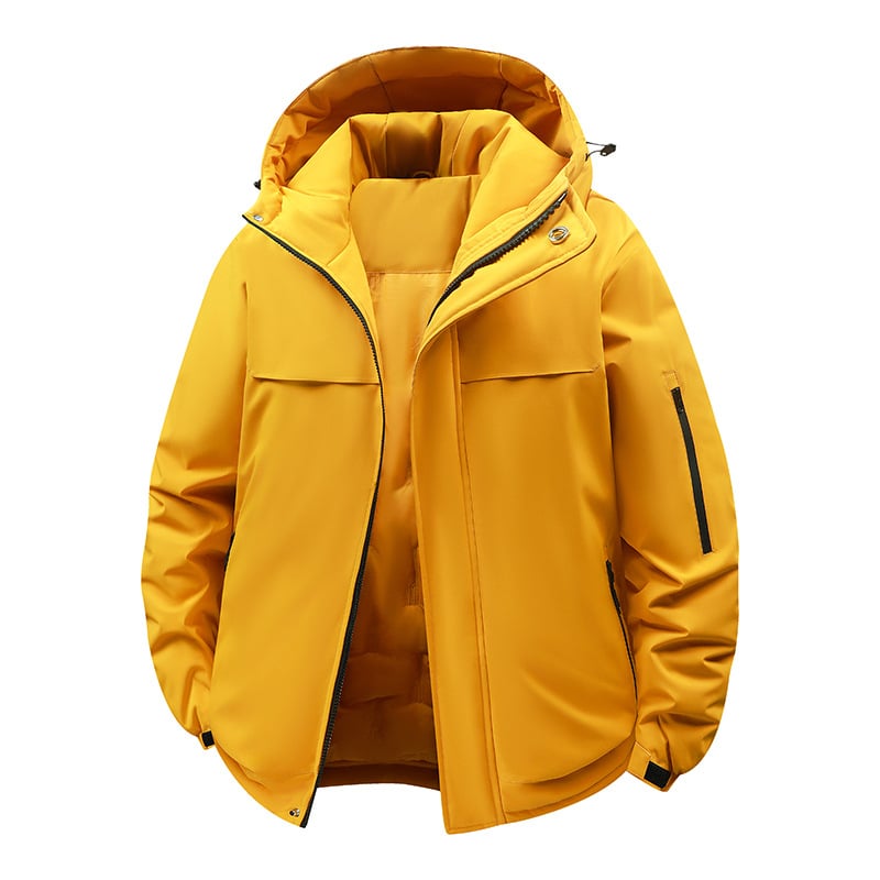 Chenille pūkuota striukė su gobtuvu ir užtrauktuku, itin trumpas ilgis, laisvas kirpimas, užpildas iš imitacinio šilko-pamuko