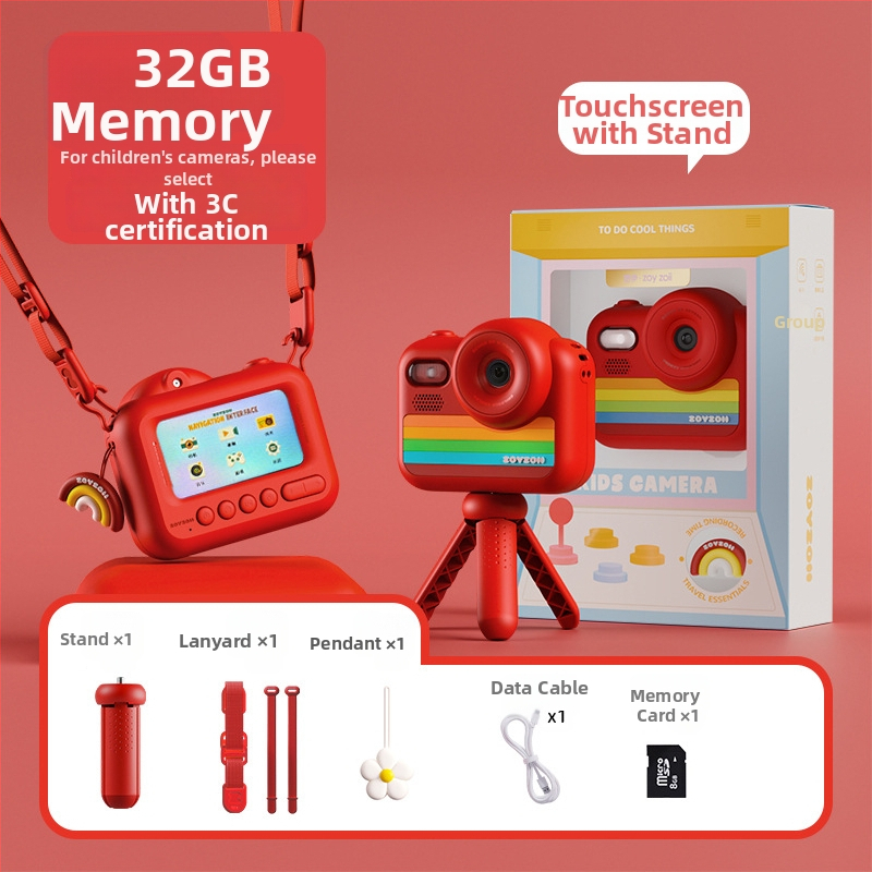 Παιδική κάμερα-παίχνιδο E-28, ψηφιακή κάμερα με ανάλυση 4800 εικονοστοιχείων, αποθήκευση SD, διάρκεια μπαταρίας 2–3 ώρες, λειτουργίες: παιχνίδια, αυτοκόλλητα φωτογραφιών, βιντεογράφηση, φίλτρα, λήψη φωτογραφιών