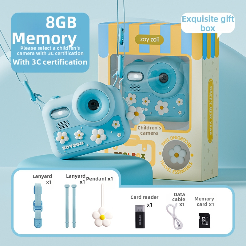 Παιδική κάμερα-παίχνιδο E-28, ψηφιακή κάμερα με ανάλυση 4800 εικονοστοιχείων, αποθήκευση SD, διάρκεια μπαταρίας 2–3 ώρες, λειτουργίες: παιχνίδια, αυτοκόλλητα φωτογραφιών, βιντεογράφηση, φίλτρα, λήψη φωτογραφιών