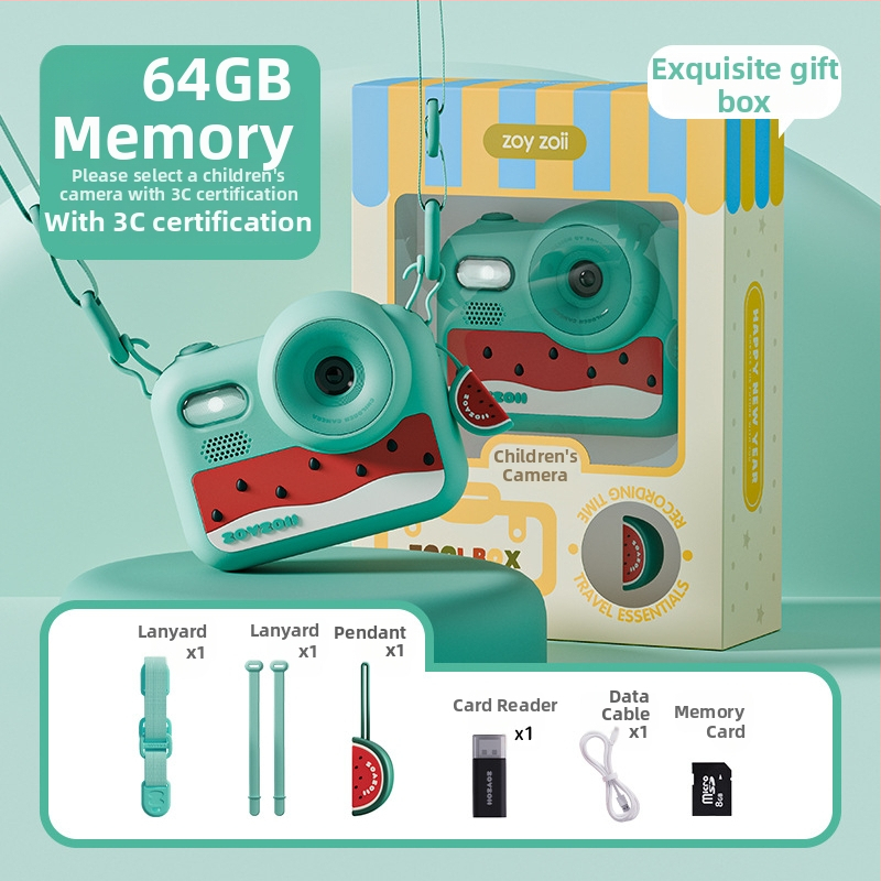 Παιδική κάμερα-παίχνιδο E-28, ψηφιακή κάμερα με ανάλυση 4800 εικονοστοιχείων, αποθήκευση SD, διάρκεια μπαταρίας 2–3 ώρες, λειτουργίες: παιχνίδια, αυτοκόλλητα φωτογραφιών, βιντεογράφηση, φίλτρα, λήψη φωτογραφιών