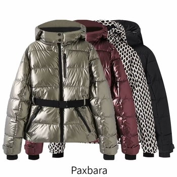 Moteriškas pūkų-pamuko paltas su diržu su houndstooth raštu, vėjo ir vandeniui atsparus, stovinčiai apykaklė ir užtrauktukas