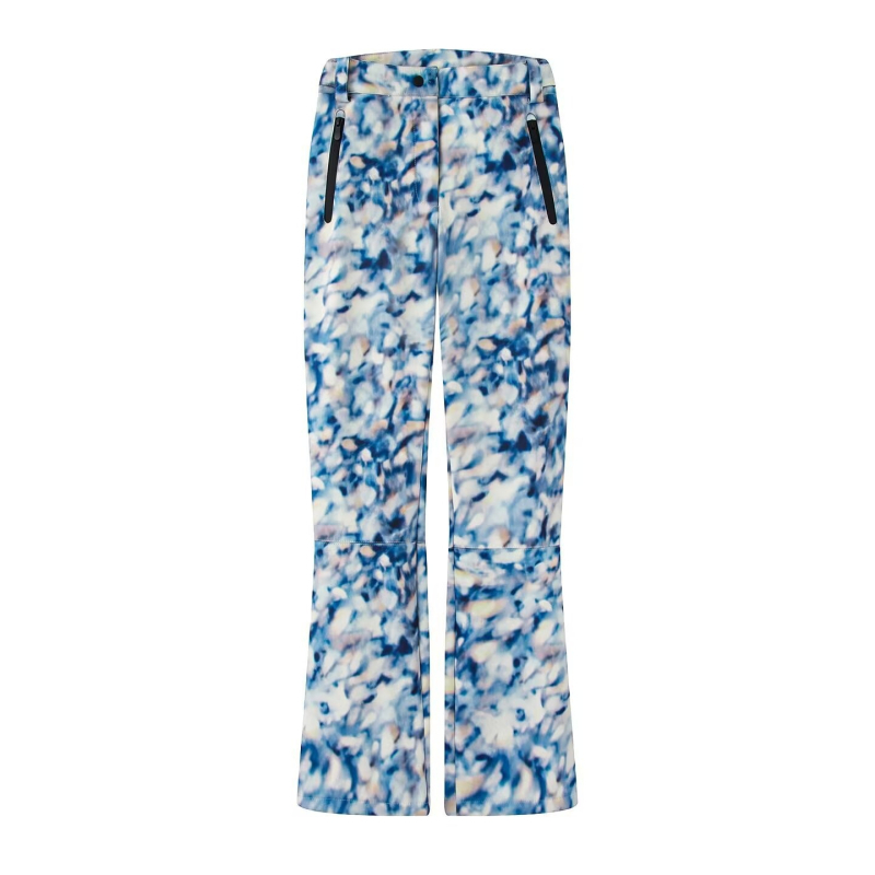 Moteriškas pūkų-pamuko paltas su diržu su houndstooth raštu, vėjo ir vandeniui atsparus, stovinčiai apykaklė ir užtrauktukas