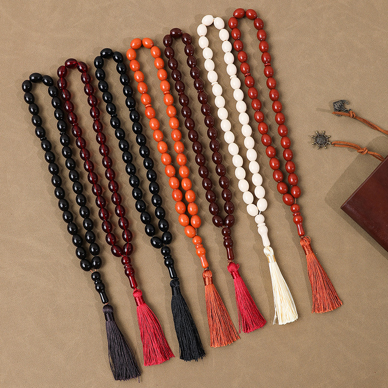 Tasbih molitveni biseri, 33 perle, akril, klasični stil, arapski/bliski istok dizajn