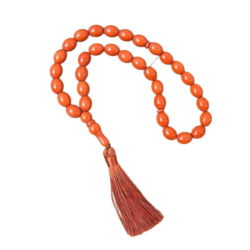 Tasbih molitveni biseri, 33 perle, akril, klasični stil, arapski/bliski istok dizajn