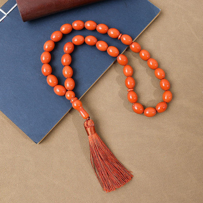 Tasbih molitveni biseri, 33 perle, akril, klasični stil, arapski/bliski istok dizajn