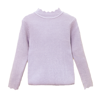Dječji pulover u korejskom stilu s flis podstavom, pleteni, dugi rukav, akril 50% smjesa, jesen-zima