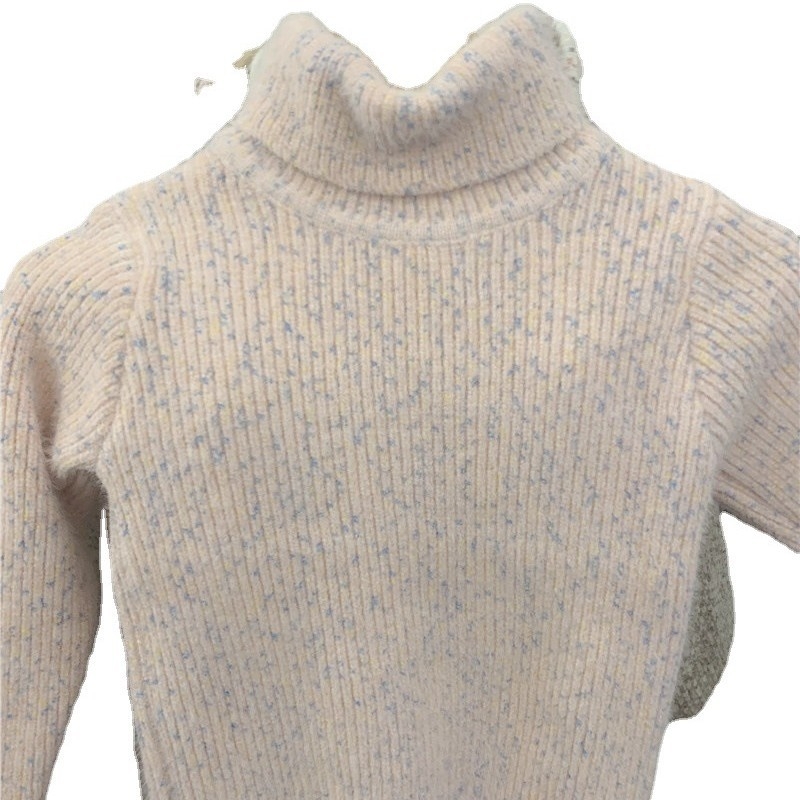 Dječji džemper od norkine dlake, korejskog stila, visok ovratnik, debeli pleteni materijal, 100% norka, za djecu 3-8 godina