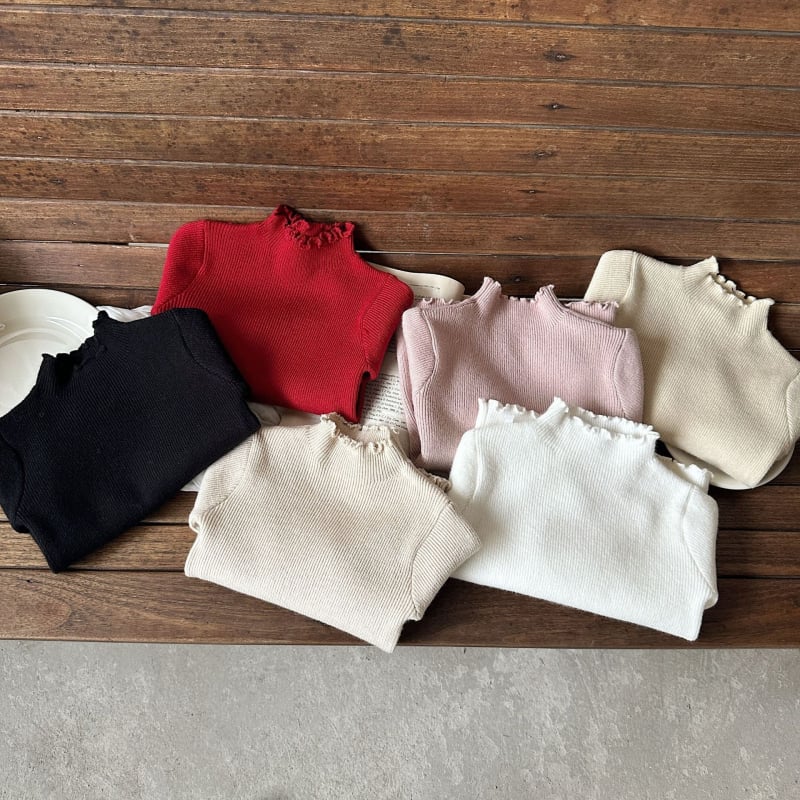 Bērnu džemperis korejiešu stilā meitenēm, adīts materiāls ar 50% akrila, garas piedurknes, vienkrāsains raksts, piemērots ziemai un rudenim