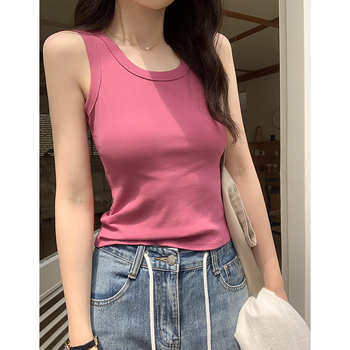 Γυναικείο cami με τιράντες, ίσια γραμμή σωληνώματος, μήκος 50–65 cm, ύφασμα βαμβάκι‑βισκόζη 50–70%, ιαπωνικοκορεατικό casual στυλ