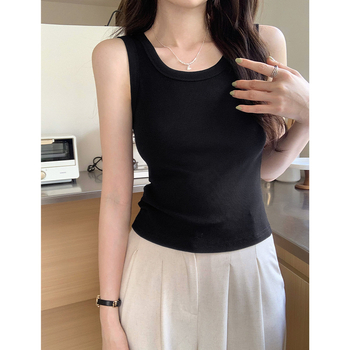 Γυναικείο cami με τιράντες, ίσια γραμμή σωληνώματος, μήκος 50–65 cm, ύφασμα βαμβάκι‑βισκόζη 50–70%, ιαπωνικοκορεατικό casual στυλ
