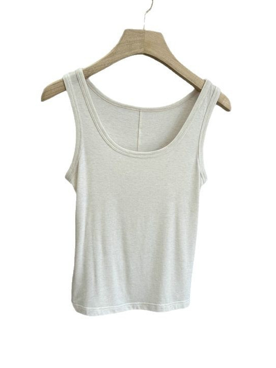 Sling stil camisole, uska linija, visoka elastičnost, prozračna mješavina vuna-tencel-octova vlakna, nježno na koži, proljeće-ljeto
