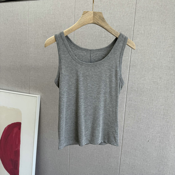 Sling stil camisole, uska linija, visoka elastičnost, prozračna mješavina vuna-tencel-octova vlakna, nježno na koži, proljeće-ljeto