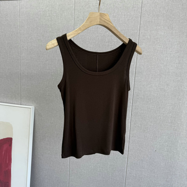 Sling stil camisole, uska linija, visoka elastičnost, prozračna mješavina vuna-tencel-octova vlakna, nježno na koži, proljeće-ljeto