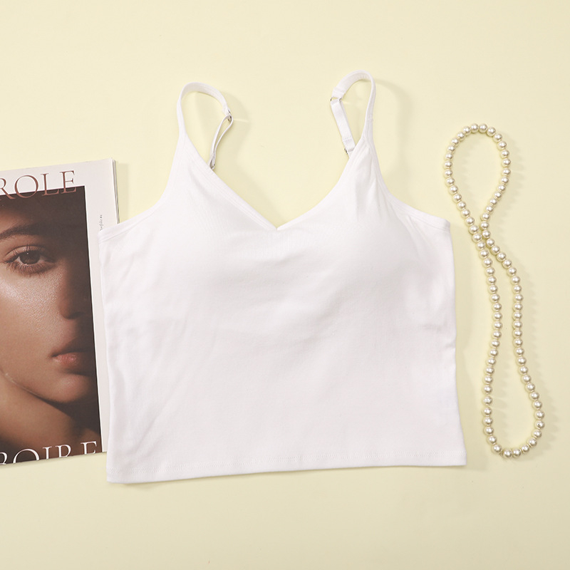 Kokvilnas topiņš ar U-veida muguru, kokvilnas odere, V-dekolte, bieza auduma 201–250 g/m²