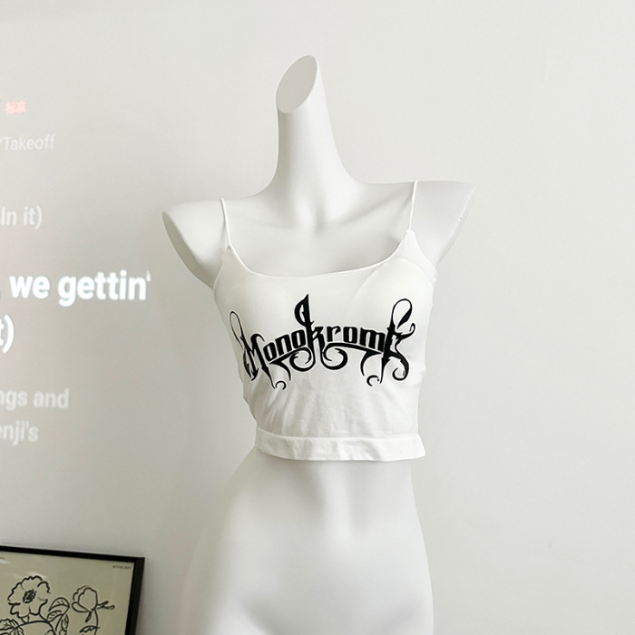 Tank top s dvostrukim naramenicama, slim fit, najlon materijal 80–90%, ulični hipster stil