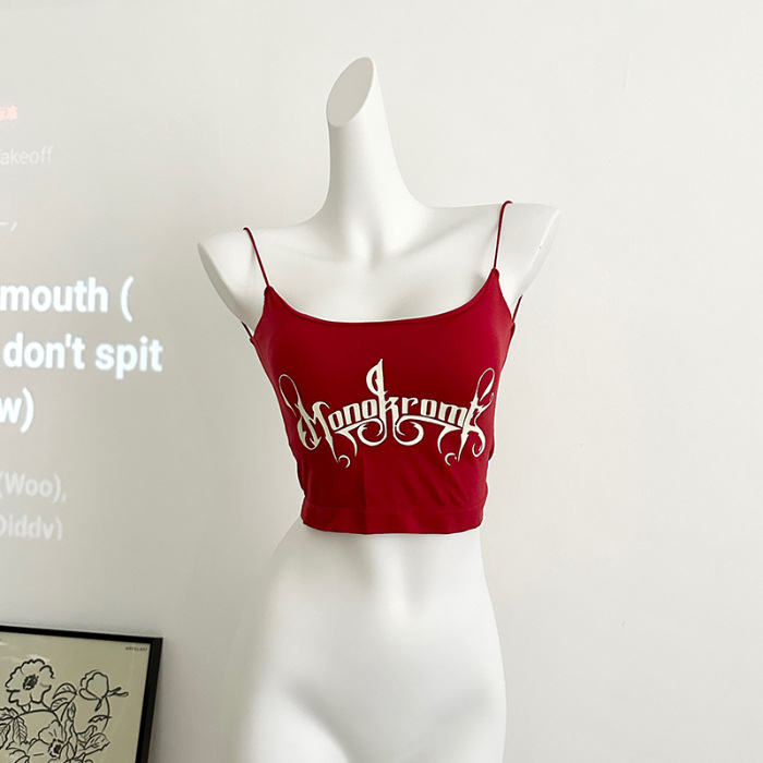 Tank top s dvostrukim naramenicama, slim fit, najlon materijal 80–90%, ulični hipster stil
